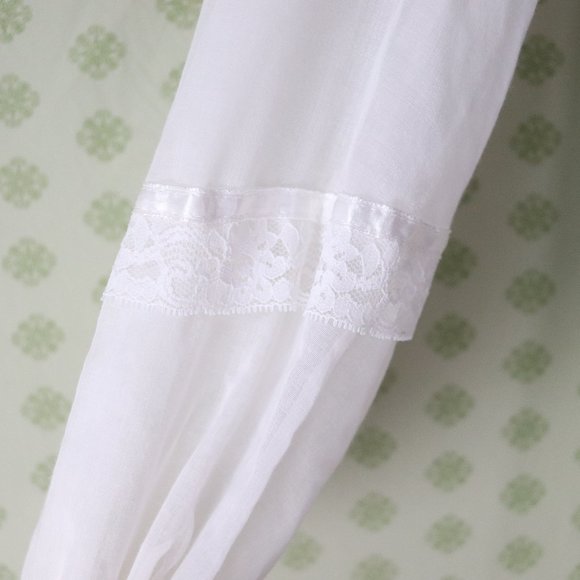 ❌SOLD❌vintage 70s gunne sax white maxi dress sheer - Picture 11 of 11